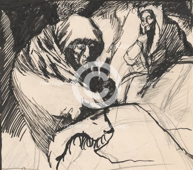 Two old women, 1940-1944. Creator: Ján Novák.