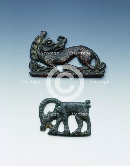 Two Ordos bronzes, Eastern Zhou dynasty, 3rd century BC.  Creator: Unknown.