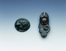 Two Ordos bronzes, Eastern Zhou dynasty, China, 4th-3rd century BC. Creator: Unknown