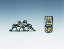 Two Ordos bronzes, Eastern Han dynasty, China, 1st century. Creator: Unknown
