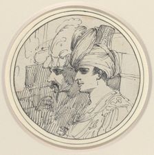 Two Oriental Heads, 1770/1775. Creator: John Hamilton Mortimer