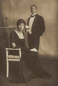 Two actors performing for "The Timbertown Follies" at a prisoner of...(between 1910 and 1919?). Creator: Unknown