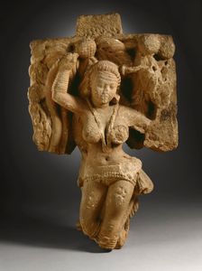 Two Addorsed Tree Dryads, 50 B.C.-A.D. 25. Creator: Unknown