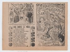 Two advertisments printed on the same sheet for materials published by Vanegas Ar..., ca. 1900-1910. Creator: José Guadalupe Posada