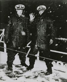 Two African American Navy officers, [left to right] Ensign J. J. Jenkins and Clarence..., 1939 - 194 Creator: United States Coast Guard
