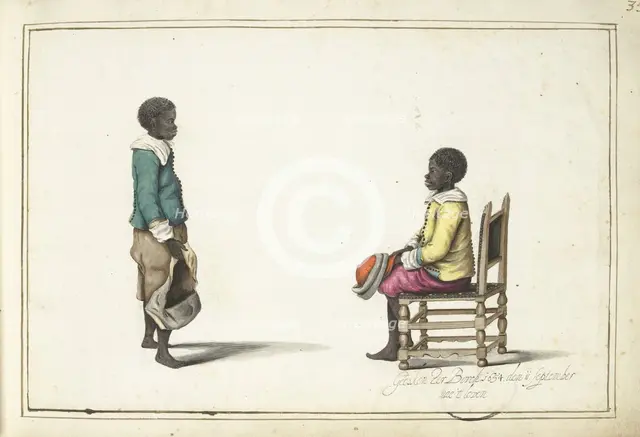 Two African boys, 1654. Creator: Gesina ter Borch.