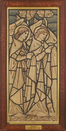 Two Angels, 1862. Creator: Sir Edward Coley Burne-Jones