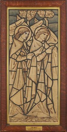 Two Angels, 1862. Creator: Sir Edward Coley Burne-Jones