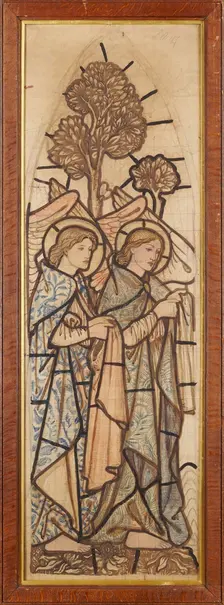 Two Angels, 1862. Creator: Sir Edward Coley Burne-Jones