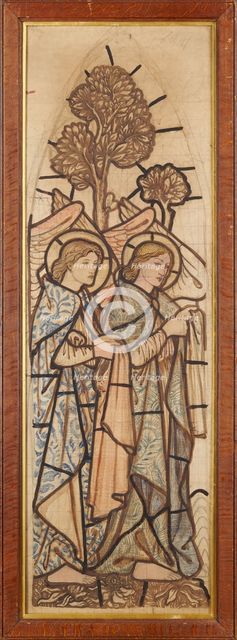Two Angels, 1862. Creator: Sir Edward Coley Burne-Jones.