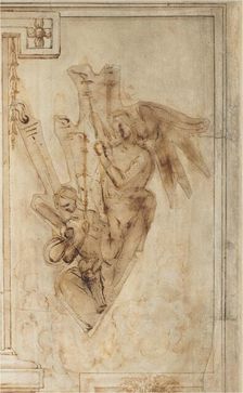 Two Angels Carrying Torches, c. 1501. Creator: Filippino Lippi
