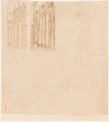 Two Architectural Studies. Creator: Lattanzio Gambara