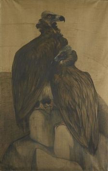Two Arabian Vultures, 1885-1917. Creator: Theo van Hoytema