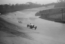 Two Bugattis racing at a BARC meeting, Brooklands, Surrey, 1931 Artist: Bill Brunell