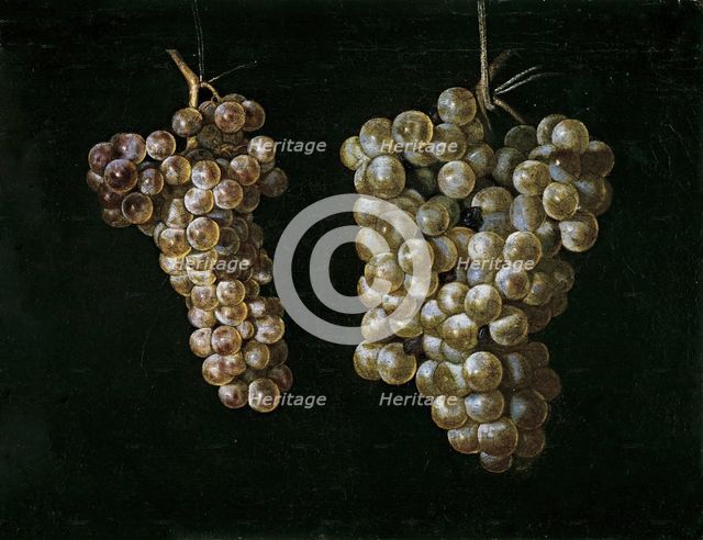 Two Bunches of Grapes, 17th century. Creator: Miguel de Pret.