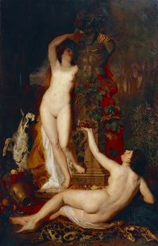 Two Bacchantes, 1874. Creator: Eugen Felix