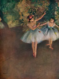 Two Ballet Dancers on the Stage (Deux Danseuses Sur La Scene) 1874 (1946). Artist: Edgar Degas