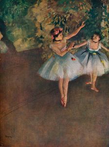 Two Ballet Dancers on the Stage (Deux Danseuses Sur La Scene) 1874 (1946). Artist: Edgar Degas