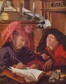 Two Bankers or Usurers c1540, (1939). Artist: Marinus van Reymerswaele