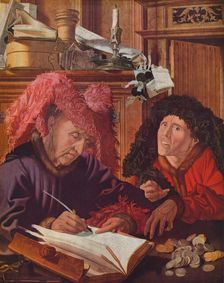 Two Bankers or Usurers c1540, (1939). Artist: Marinus van Reymerswaele