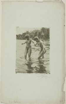 Two Bathers, 1910. Creator: Anders Leonard Zorn