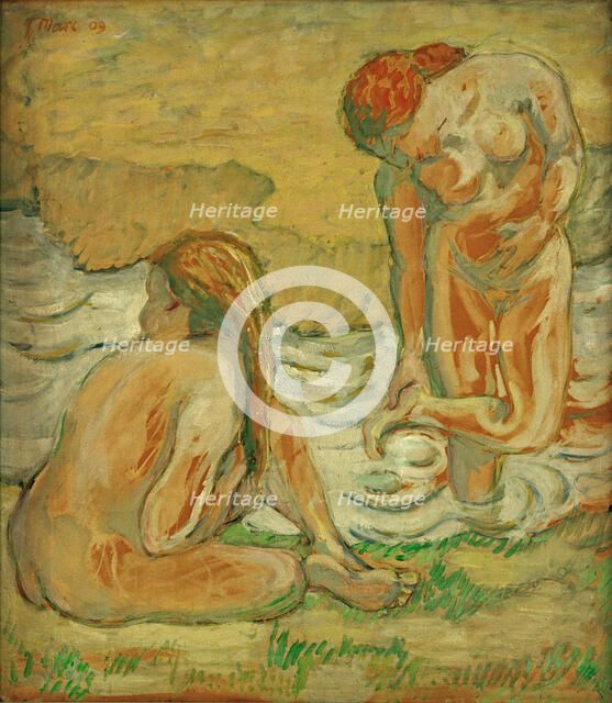 Two Bathing Women (Composition with Nudes II), 1909.