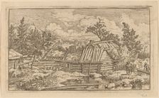 Two Beams Floating in the Water, probably c. 1645/1656. Creator: Allart van Everdingen