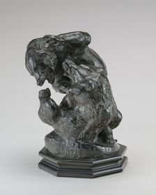 Two Bears Fighting, model 1833, cast by 1873. Creator: Antoine-Louis Barye