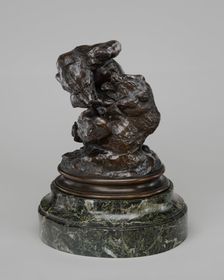 Two Bears Wrestling, model 1833, cast after 1847-1848. Creator: Antoine-Louis Barye