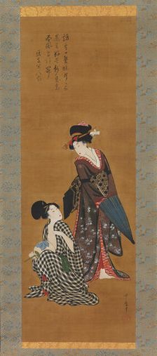 Two Beauties, ca. 1801-4. Creator: Kitagawa Utamaro