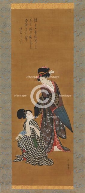 Two Beauties, ca. 1801-4. Creator: Kitagawa Utamaro.