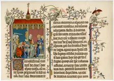 Two bible scenes, late 14th century