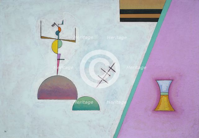 Two Black Stripes, 1930. Creator: Vassily Kandinsky.