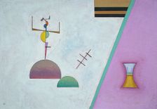 Two Black Stripes, 1930. Creator: Vassily Kandinsky