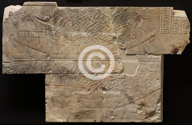 Two Boats with Female Mourners, c. 667-647 BC. Creator: Unknown.