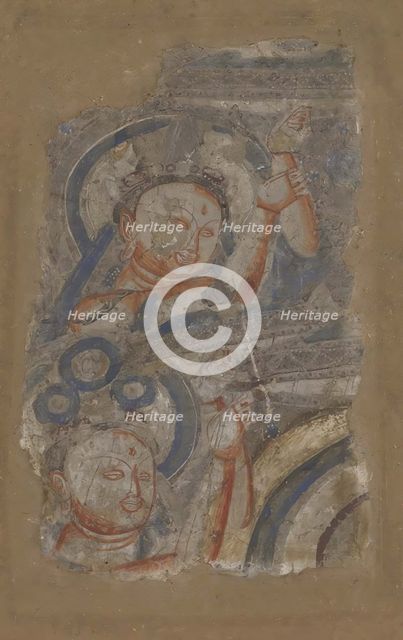 Two Bodhisattvas, ca. 6th-7th century. Creator: Unknown.