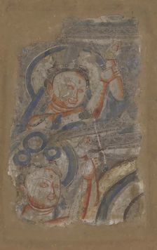 Two Bodhisattvas, ca. 6th-7th century. Creator: Unknown