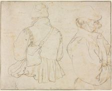 Two Bohemian Peasants in Half-Length, c. 1605-1610. Creator: Roelant Savery (Flemish, 1576-1639)