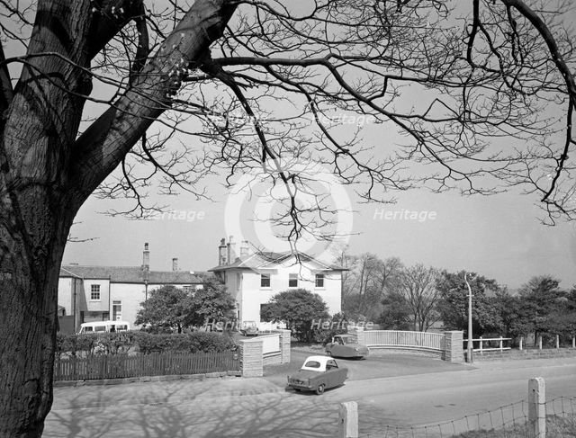 Two Bond disabled cars outside the CISWO paraplegic centre, Pontefract, West Yorkshire, 1960. Creator: Michael Walters.