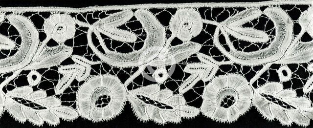 Two Border Fragments, Belgium, 1880s/90s. Creator: Unknown.