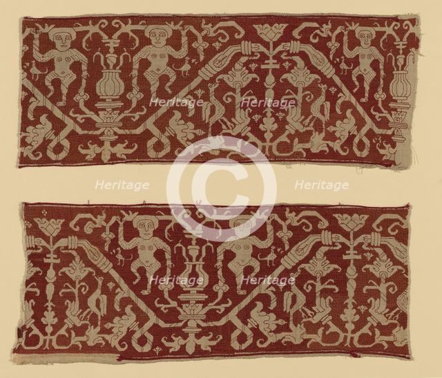 Two Border Fragments, Spain, Late 16th/early 17th century. Creator: Unknown.
