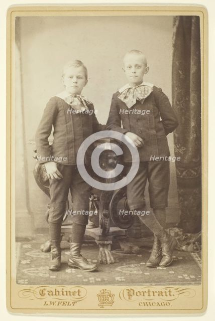 Two Boys, 1870/99. Creator: L. W. Felt.
