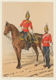 Two British soldiers, 1875-1925. Creator: Richard Simkin