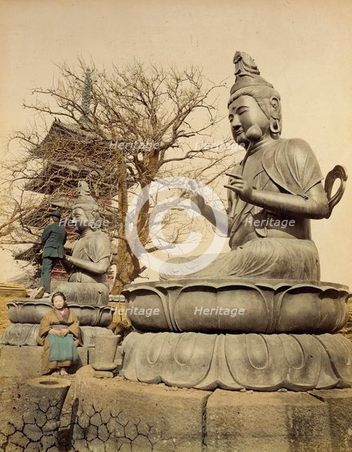 Two Bronze Idols, 1865. Creator: Unknown.