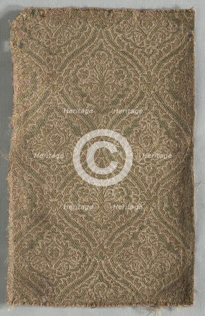 Two Brocaded Fragments, late 1500s. Creator: Unknown.