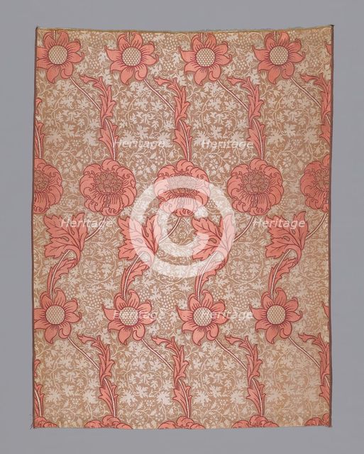 Two Curtains (Original Design Entitled "Kennet"), England, 1883 (produced 1887). Creator: William Morris.