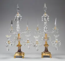 Two Candelabra, England, 1780/1800. Creator: Unknown