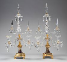 Two Candelabra, England, 1780/1800. Creator: Unknown