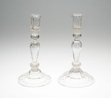 Two Candlesticks, France, 1725/50. Creator: Unknown