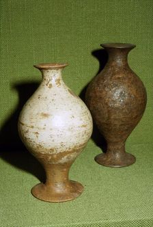 Two Celtic pots from Manching, Germany, 1st century BC